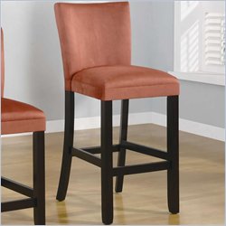 Coaster Bloomfield 29 Microfiber Bar Stool in Terracotta