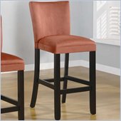 Coaster Bloomfield 29 Microfiber Bar Stool in Terracotta