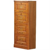 Coaster Palmetto Oak File Cabinet with 4 Drawers