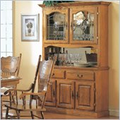 Coaster Mackinaw Traditional Buffet and Hutch in Oak