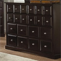 Coaster Harbor Classic 8 Drawer Dresser in Cappuccino Finish
