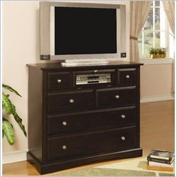Coaster Harbor TV Stand with Component Storage in Cappuccino Finish