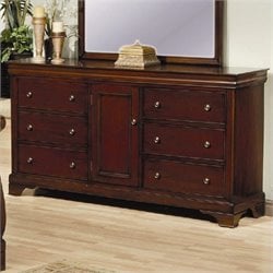 Coaster Versailles 6 Drawer Dresser in Mahogany Stain Finish Best Price