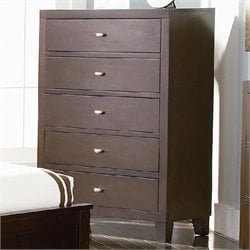 Coaster Lorretta Chest with 5 Drawers in Dark Brown Finish
