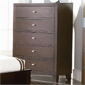 Coaster Lorretta Chest with 5 Drawers in Dark Brown Finish