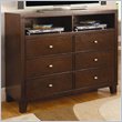 ADD TO YOUR SET: Coaster Lorretta TV Dresser with Shelves and Drawers in Dark Brown