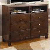 Coaster Lorretta TV Dresser with Shelves and Drawers in Dark Brown