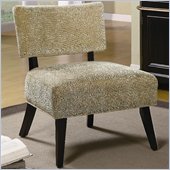 Coaster Accent Seating Upholstered Accent Side Chair in Brown Swirl