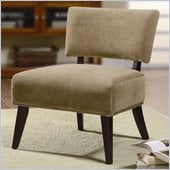 Coaster Accent Seating Upholstered Accent Side Chair in Tan