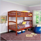 Coaster Twin over Twin Bunk Bed in Warm Oak Finish