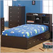 Coaster Herbert Twin Captain's Bed in Cappuccino Finish
