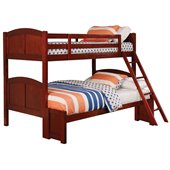 Coaster Parker Twin over Full Bunk Bed in Cappuccino Finish