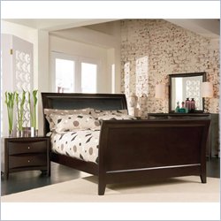 Coaster Phoenix Sleigh Bed 6 Piece Bedroom Set in Cappuccino