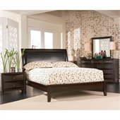 Coaster Phoenix Platform Bed 6 Piece Bedroom Set in Cappuccino
