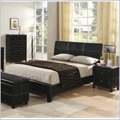 Coaster Desiree Queen Upholstered Platform Bed 2 Piece Bedroom Set