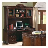 Coaster Union Hill Desk and Hutch in Rich Brown