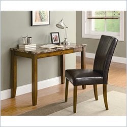 Coaster 2 Piece Desk Set in Walnut Finish
