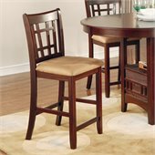 Coaster Lavon 24 Inch Bar Stool in Rich Dark Cherry Finish