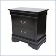 ADD TO YOUR SET: Coaster Louis Philippe Nightstand in Black