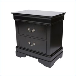 Coaster Louis Philippe Nightstand in Black