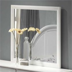 Coaster Kayla Dresser Mirror in Distressed White