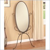Coaster Accent Cheval Dressing Mirror in Pewter