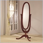 Coaster Accent Cheval Dressing Mirror in Cherry