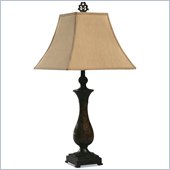 Coaster Fabric Shade Table Lamp in Tan Fabric