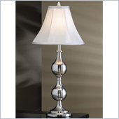 Coaster Fabric Shade Table Lamp in White