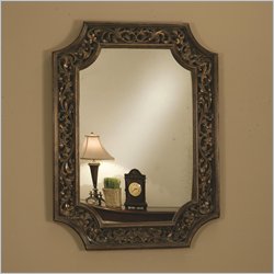 Coaster Accent Scroll Wall Mirror in Bronze
