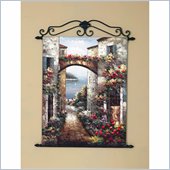 Coaster Wall Art Painting - Flores Y El Puente