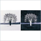 Coaster 2-Piece Wall Art - Black and White Duo