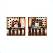 Coaster 2-Piece Wall Art - Coffee Time