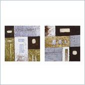 Coaster 2-Piece Wall Art - Round Peg Square Hole