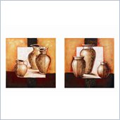 Coaster 2-Piece Wall Art - Pottery Still Life