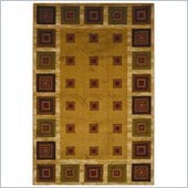 Coaster Cabin Blocks Pattern Rug