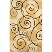 Coaster Swirl Pattern Rug