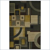 Coaster Geometric Pattern Rug - Grays and Yellows