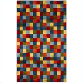 Coaster Multicolored Check Rug