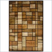 Coaster Brown Rectagles Rug