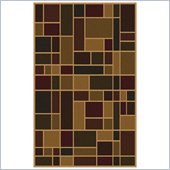 Coaster Multicolored Rectagles Pattern Rug