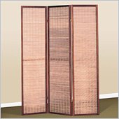 Coaster Three Panel Screen Room Jute Inlay Divider