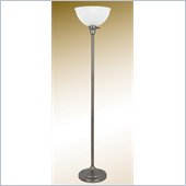 Coaster Floor Lamp in Brushed Pewter