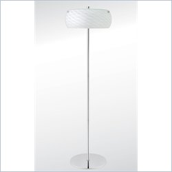 Coaster Floor Lamp with Scaled Glass Shade