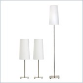 Coaster Three Piece Lamp Set in White