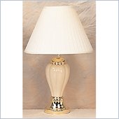 Coaster Pumpkin Shaped Table Lamp in Beige