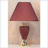 Coaster Pumpkin Shaped Table Lamp in Red