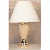 Coaster Spiral Shaped Table Lamp in Beige