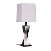 Coaster Twisted Base Table Lamp in Silver