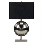 Coaster Contemporary Table Lamp in Brushed Metal